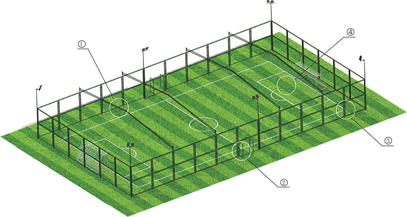 Football Cage Fixed play area