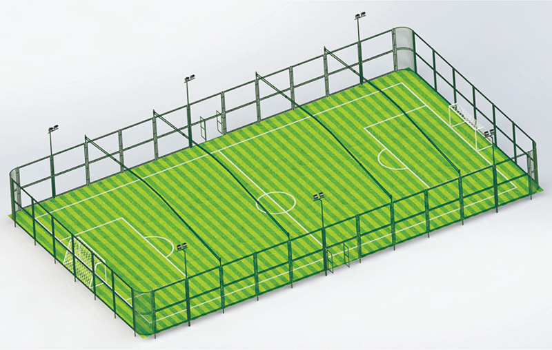 Football Cage Round corner